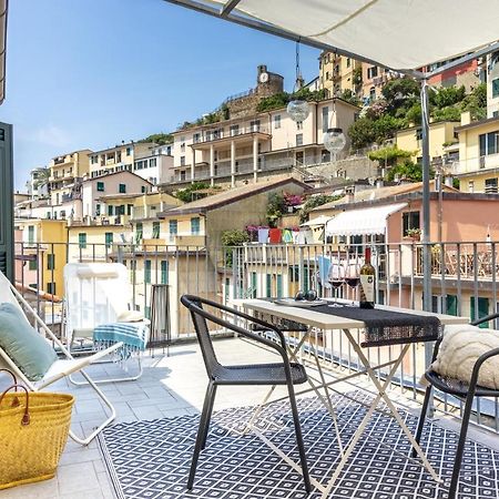 Wanderjohn Penthouse 5Terreparco Apartment Riomaggiore Bagian luar foto