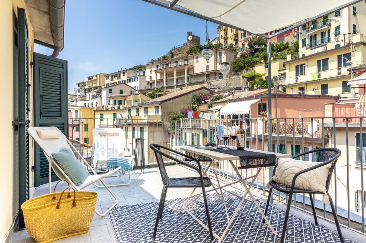 Wanderjohn Penthouse 5Terreparco Apartment Riomaggiore Bagian luar foto