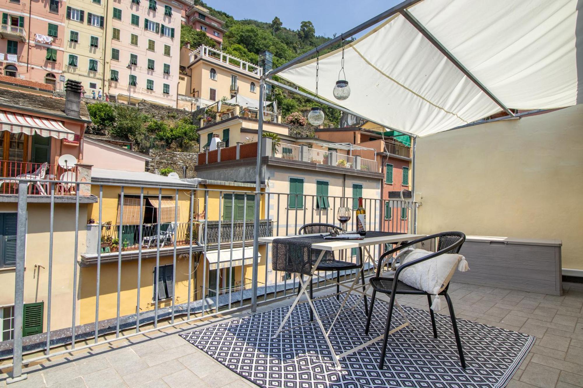 Wanderjohn Penthouse 5Terreparco Apartment Riomaggiore Bagian luar foto